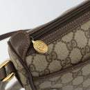 GUCCI GG Supreme Web Sherry Line Bag PVC Beige Gold 89 02 032 Auth 153370-9