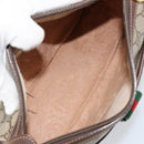 GUCCI GG Supreme Web Sherry Line Bag PVC Beige Gold 89 02 032 Auth 153370-10