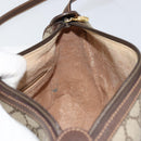 GUCCI GG Supreme Web Sherry Line Bag PVC Beige Gold 89 02 032 Auth 153370-20