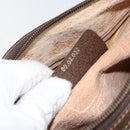 GUCCI GG Supreme Web Sherry Line Bag PVC Beige Gold 89 02 032 Auth 153370-12