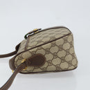 GUCCI GG Supreme Web Sherry Line Bag PVC Beige Gold 89 02 032 Auth 153370-4