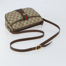 GUCCI GG Supreme Web Sherry Line Bag PVC Beige Gold 89 02 032 Auth 153370-7