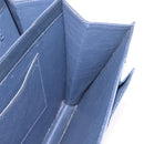 BALLY Hand Bag Leather 2way Navy Gold Auth 153371-20