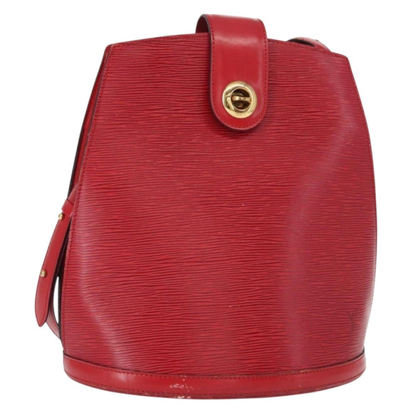 LOUIS VUITTON Epi Cluny Shoulder Bag Red M52257 LV Auth 153374