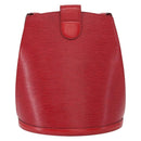 LOUIS VUITTON Epi Cluny Shoulder Bag Red M52257 LV Auth 153374-2