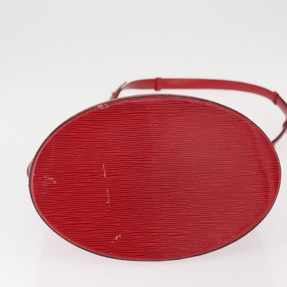 LOUIS VUITTON Epi Cluny Shoulder Bag Red M52257 LV Auth 153374