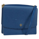 LOUIS VUITTON Epi Grenel Shoulder Bag Blue M52362 LV Auth 153376-1