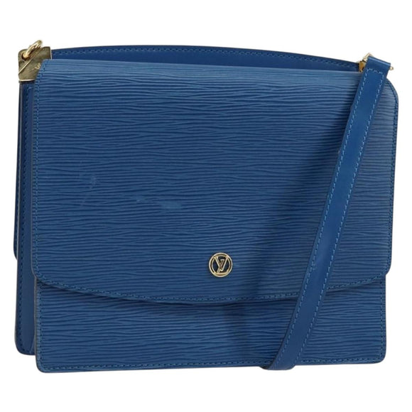 LOUIS VUITTON Epi Grenel Shoulder Bag Blue M52362 LV Auth 153376