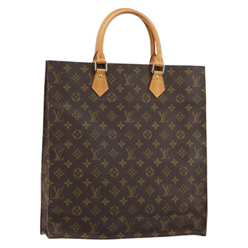 LOUIS VUITTON Monogram Sac Plat Hand Bag M51140 LV Auth 153379