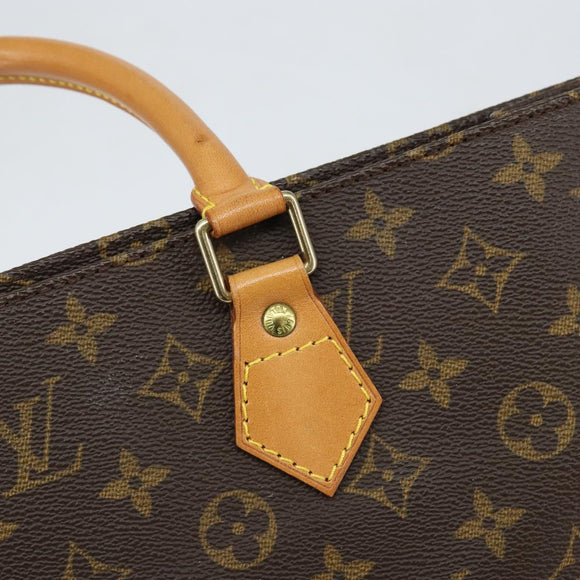 LOUIS VUITTON Monogram Sac Plat Hand Bag M51140 LV Auth 153379