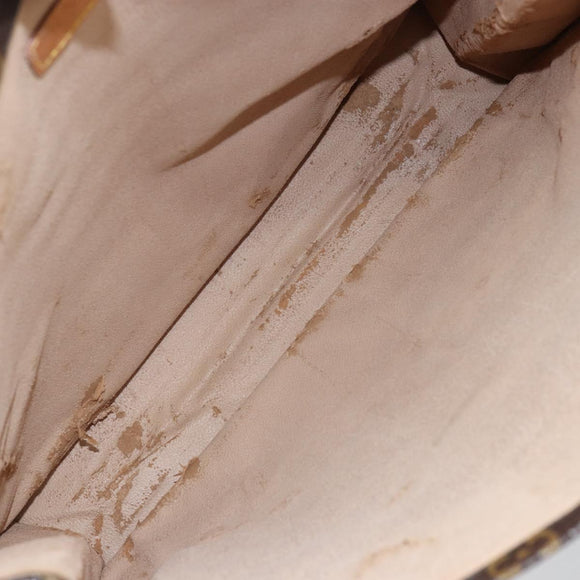 LOUIS VUITTON Monogram Sac Plat Hand Bag M51140 LV Auth 153379