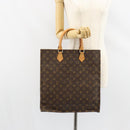 LOUIS VUITTON Monogram Sac Plat Hand Bag M51140 LV Auth 153379-21