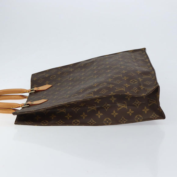 LOUIS VUITTON Monogram Sac Plat Hand Bag M51140 LV Auth 153379