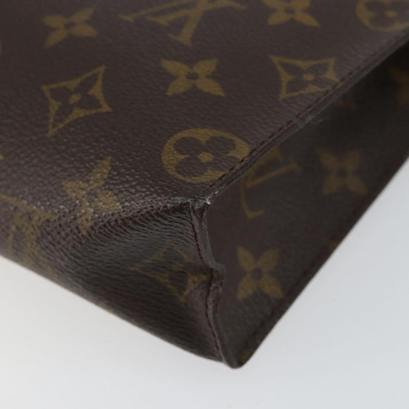 LOUIS VUITTON Monogram Poche Toilette 26 Pouch M47542 LV Auth 153380