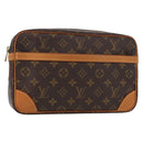 LOUIS VUITTON Monogram Compiegne 28 Clutch Bag M51845 LV Auth 153382-1