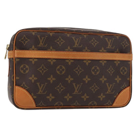 LOUIS VUITTON Monogram Compiegne 28 Clutch Bag M51845 LV Auth 153382