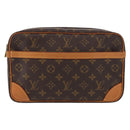LOUIS VUITTON Monogram Compiegne 28 Clutch Bag M51845 LV Auth 153382-13