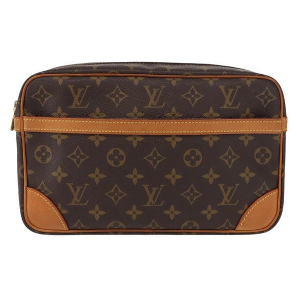 LOUIS VUITTON Monogram Compiegne 28 Clutch Bag M51845 LV Auth 153382