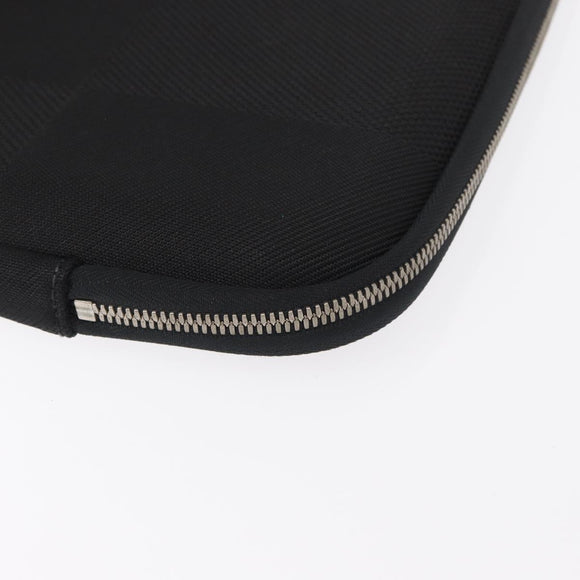 LOUIS VUITTON Damier Geant Computer Sleeve MM PC-Hülle Noir N58036 LV Auth 153387