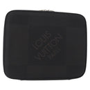 LOUIS VUITTON Damier Geant Computer Sleeve MM PC-Hülle Noir N58036 LV Auth 153387-1