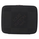 LOUIS VUITTON Damier Geant Computer Sleeve MM PC-Hülle Noir N58036 LV Auth 153387-13