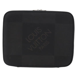 LOUIS VUITTON Damier Geant Computer Sleeve MM PC Case Noir N58036 LV Auth 153387 - 0