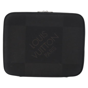 LOUIS VUITTON Damier Geant Computer Sleeve MM PC Case Noir N58036 LV Auth 153387 - 0