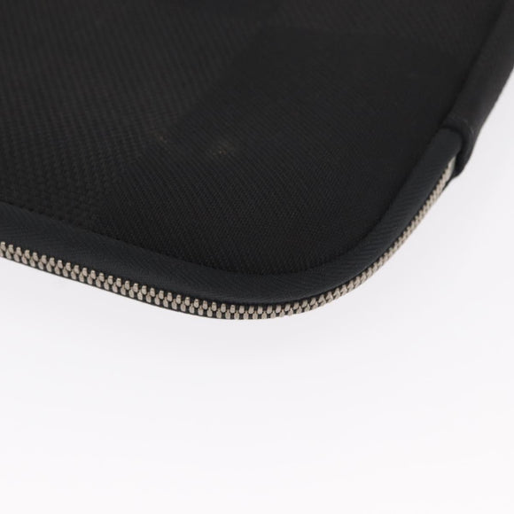 LOUIS VUITTON Damier Geant Computer Sleeve MM PC-Hülle Noir N58036 LV Auth 153387