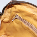 CELINE Macadam Canvas Shoulder Bag PVC Leather Brown Gold Auth 153388-20