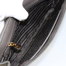 PRADA Chain Shoulder Bag Nylon Khaki Gold Auth 153389-11