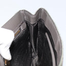 PRADA Chain Shoulder Bag Nylon Khaki Gold Auth 153389-19