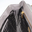 PRADA Chain Shoulder Bag Nylon Khaki Gold Auth 153389-20