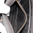 PRADA Chain Shoulder Bag Nylon Khaki Gold Auth 153389-22