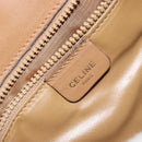 CELINE Macadam Canvas Shoulder Bag PVC Leather Beige Gold Auth 153390-19