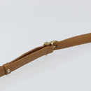 CELINE Macadam Canvas Shoulder Bag PVC Leather Beige Gold Auth 153390-8