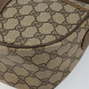 GUCCI GG Supreme Web Sherry Line Bag PVC Beige Gold 89 02 032 Auth 153392-14
