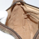 GUCCI GG Supreme Web Sherry Line Bag PVC Beige Gold 89 02 032 Auth 153392-21