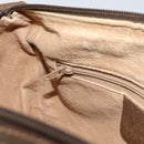 GUCCI GG Supreme Web Sherry Line Bag PVC Beige Gold 89 02 032 Auth 153392-22