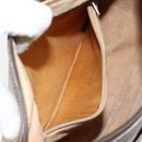 GUCCI GG Supreme Web Sherry Line Bag PVC Beige Gold 89 02 032 Auth 153392-11