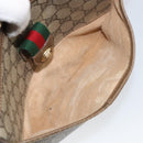 GUCCI GG Supreme Web Sherry Line Bag PVC Beige Gold 89 02 032 Auth 153392-23