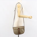 GUCCI GG Supreme Web Sherry Line Bag PVC Beige Gold 89 02 032 Auth 153392-24