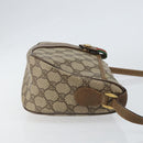 GUCCI GG Supreme Web Sherry Line Bag PVC Beige Gold 89 02 032 Auth 153392-3