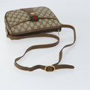 GUCCI GG Supreme Web Sherry Line Bag PVC Beige Gold 89 02 032 Auth 153392-7