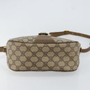 GUCCI GG Supreme Web Sherry Line Bag PVC Beige Gold 89 02 032 Auth 153392-5