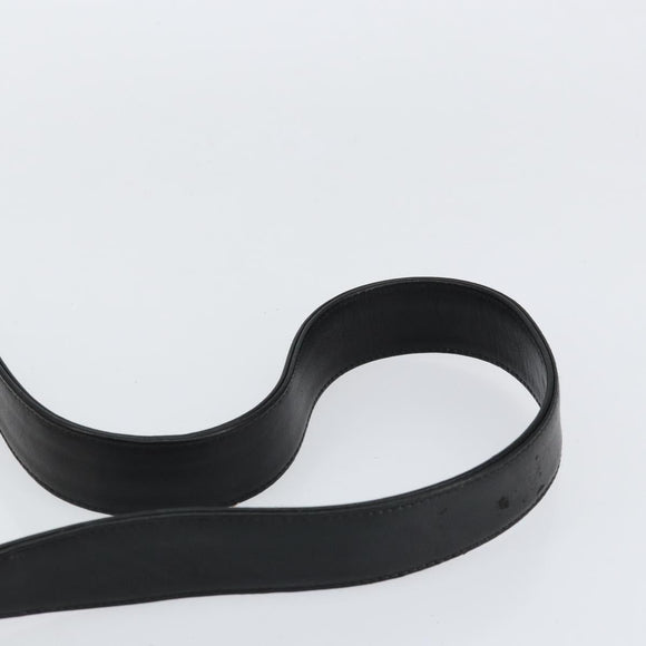 GUCCI Bamboo Shoulder Bag Leather 2way Black Gold 001 2123 1638 Auth 153394