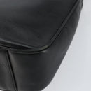 GUCCI Bamboo Shoulder Bag Leather 2way Black Gold 001 2123 1638 Auth 153394-14