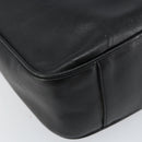 GUCCI Bamboo Shoulder Bag Leather 2way Black Gold 001 2123 1638 Auth 153394-15