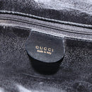 GUCCI Bamboo Shoulder Bag Leather 2way Black Gold 001 2123 1638 Auth 153394-16
