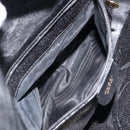 GUCCI Bamboo Shoulder Bag Leather 2way Black Gold 001 2123 1638 Auth 153394-21