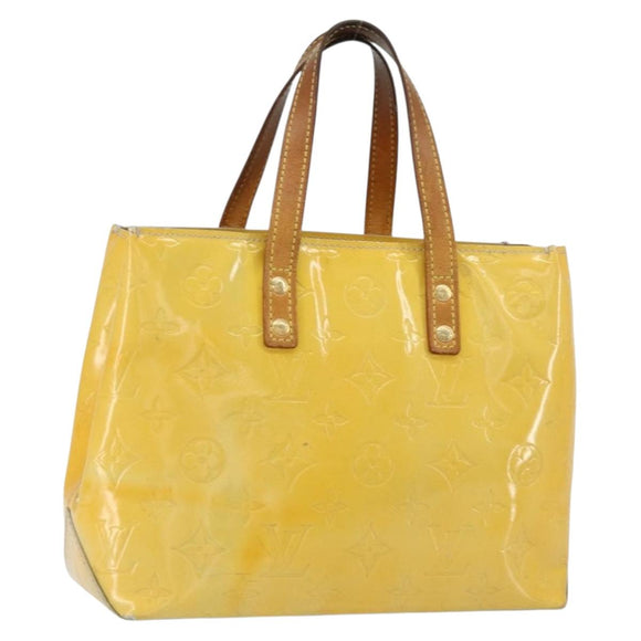 LOUIS VUITTON Monogram Vernis Reade PM Hand Bag Gris M91145 LV Auth 153395